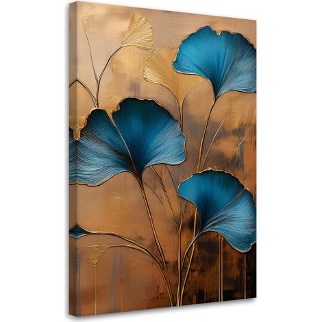 Tableau déco Fleurs Ginko Botanica Art Déco 70x100 (1/5)