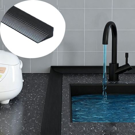 Bande Silicone Autocollante Impermeable 1.5cmx2.5cmx3M Joint Cuisine Evier Plan de Travail Salle de Bain Lavabo Lave Vaisselle Ruban Etanche (1/5)
