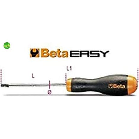 Cacciavite easy tx 27 torx Beta punta nera misura 6x100 mm