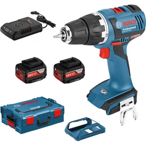 Trapano Avvitatore GSR 18 V-EC WLC con 2 batterie Litio da 4 Ah WIRELESS 06019D6107 Professional BOSCH (1/2)