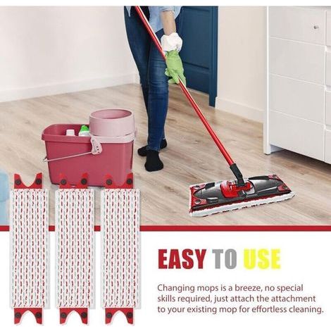 3 Pièces Serpillere Recharge pour Vileda Balai Microfibre Kit, pour Vileda Ultramax Mop 2 en 1 Absorbante Recharge (1/5)