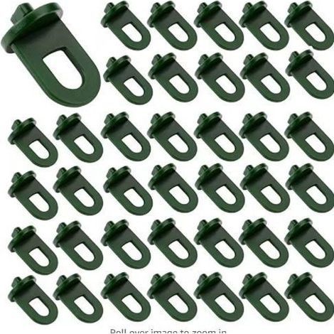 Lot d 50 Suspensions pour Serre, Clips à Effet de Serre, Crochet à Effet de Serre, Clips de Serre, Accessoire de Serre, pour Serre (1/4)