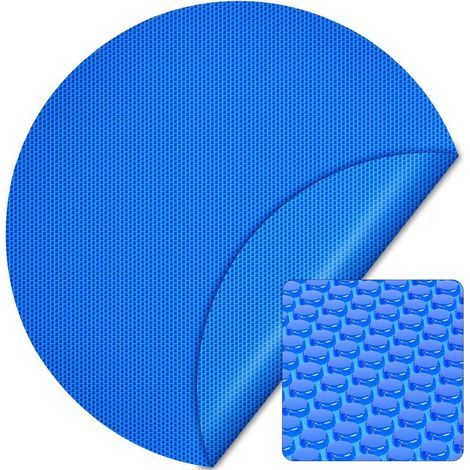 Runde Solar-Poolabdeckung mit Luftpolsterfolie, 5 m Durchmesser, 120 µm dickes PE, Schutz vor Schmutz, natürliche Wassererwärmung (1/5)