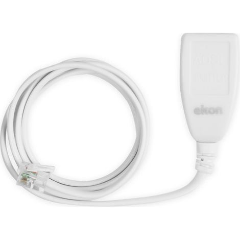 Ekon ECTELFIXADSLFIL câble de téléphone 1 m Blanc
