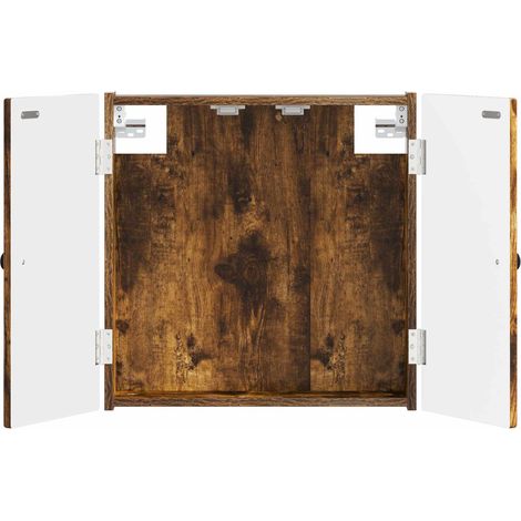 vidaXL Armario para dianas EDE Roble Ahumado 52,5 x 10,5 x 53,5 cm (1/2)
