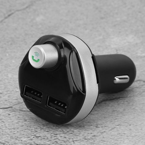 Kit mains libres Bluetooth sans fil X13 pour voiture, transmetteur FM, lecteur MP3 et double chargeur USB (1/5)