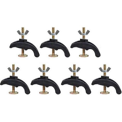 Ensemble de 7 plateaux de serrage de 85 mm pour fraiseuse-gravure CNC, compatible avec les machines à rainurer en T. (1/4)