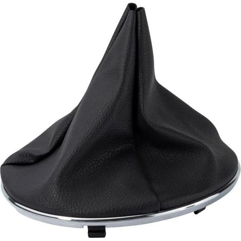 Soufflet de levier de vitesses pour F-iat 500 500C 2007-2015 55344016 50293173 50295075 50295325 Pommeau de levier de vitesse en cuir noir et chromé (1/4)