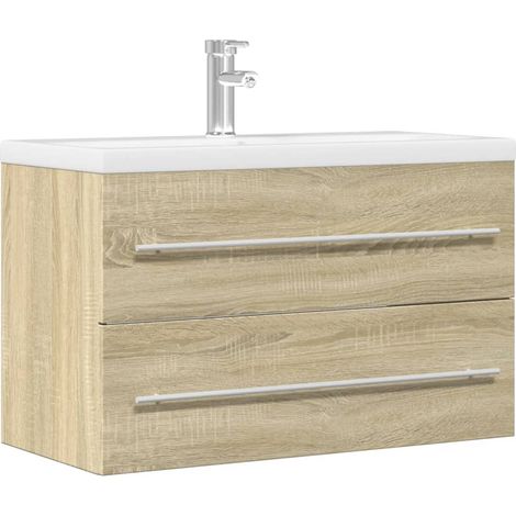 vidaXL Mobile Lavabo Legno Antico 80x38,5x48 cm in Legno Multistrato