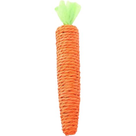 Carrot Sisal Rope Chat Jouet - Bite Resistant et Nettoyage des dents - pour Chaton Santé dentaire Interactive Réduction de l'ennui (1/5)