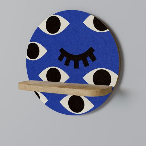 GEOMETRIC EYES Rundes Regal (1/5)