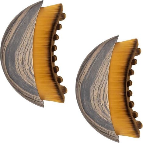 Deux brosses faciales douces pour le massage lymphatique, pour raffermir la peau et adaptées à un usage quotidien sur le corps (1/4)