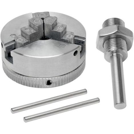 Mini torno - Mini torno de aleación de zinc, mandril de tres mordazas M12 x 1, portabrocas manual, cincel, biela, herramienta eléctrica
