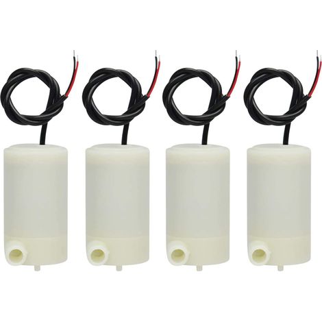 4 pezzi/set mini micro pompa sommergibile acqua 3V -5V 1.2-1.6L/Min 0.3-0.7 metri, per acquario fontana serbatoio di pesce