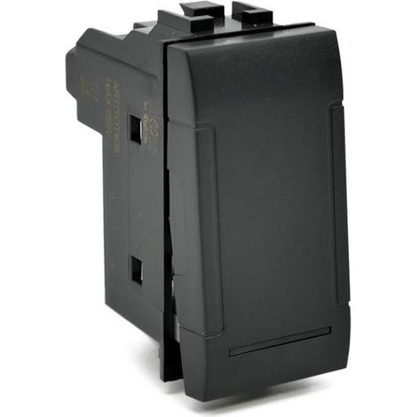 INTERRUTTORE UNIPOLARE (16A-250V) 801N LIV.INT. NERO (1/2)