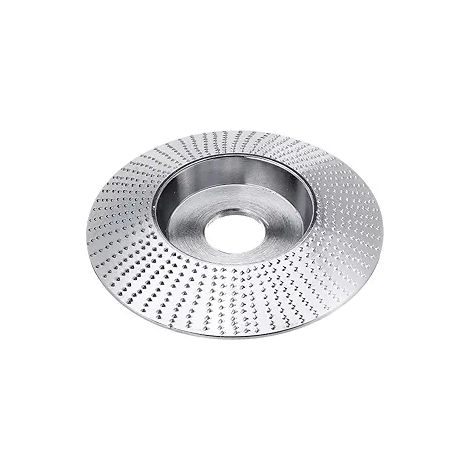 Disque à sculpter le bois pour meuleuse d'angle - pour façonner, meuler et couper, ouverture de 16 mm, 1 pièce, argenté, biseauté. (1/3)