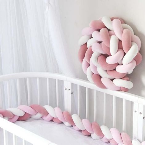 1 Coussin à nœuds, 100% Coton, Doux, Décoratif, Pour Lit Bébé (1/3)