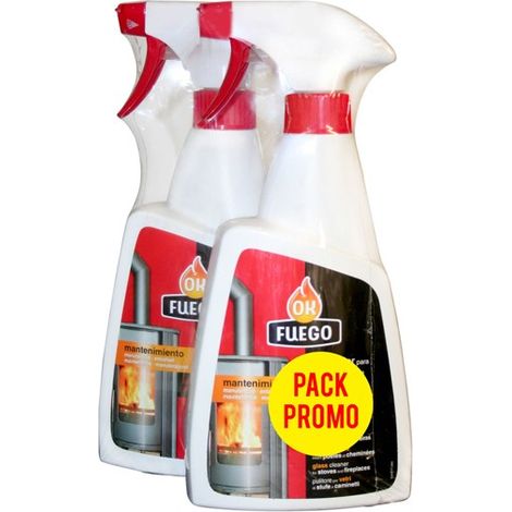 Confezione da 2 pulitori per stufe e camini Flower Ok Fuego 50275