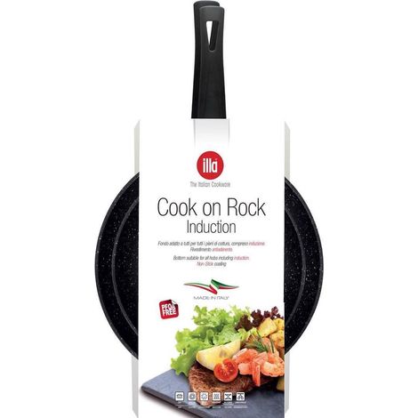 Illa cook on rock set 2 padelle cm 24/28 adatte ad induzione (1/2)