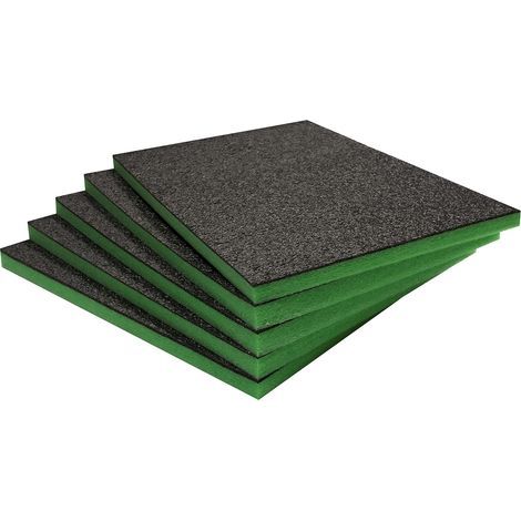 Pack of 5 Foam Sheets, 600x420x30mm, Easy to Cut, Polyethylene, Tool Box (1/4)