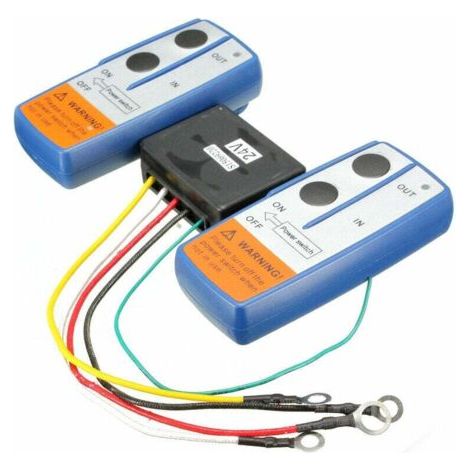 Kit interruttore telecomando wireless a doppia combinazione da 24 V con portata di 30 m per camion e ATV Ikodm