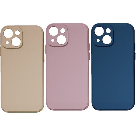 Rutschfeste Silikon-Gel-Handyhülle – Kompatibel mit iPhone 14 Pro – Schutz für Bildschirm und Kamera – 3er-Pack (1/5)