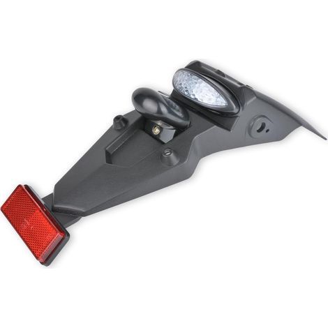 Garde-boue et feu arrière LED 12 V universel pour moto, avec feu de stop, réflecteur de lumière, pour motocross, moto de sport, moto de Pit Dirt (fumée) (1/5)