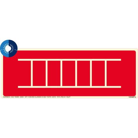 Panneau photoluminescent HD Echelle - rigide 330x120mm - 4055039