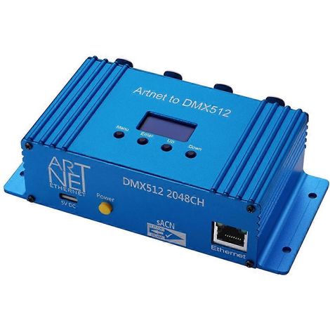 ArtNet DMX512 Ethernet-Lichtsteuerungsschnittstelle mit LED-Anzeige (1/5)