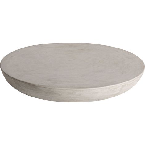 Table basse art déco en ciment finition naturelle gris raffiné - Gris ciment naturel (1/4)