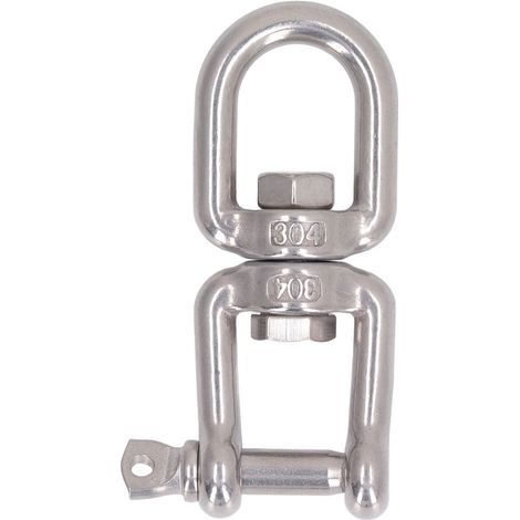 Mousqueton rotatif en acier inoxydable 316, tête simple pour activités extérieures et plongée, 90mm (1/5)
