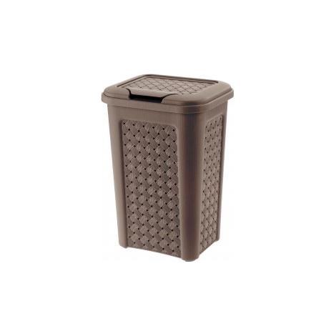 PATTUMIERA BAGNO 10 LT ARIANNA WENGÈ 24X20X35 ALTA