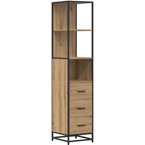 Maison Exclusive - Badezimmermöbel-Set mit Regal Artisan-Eiche 35