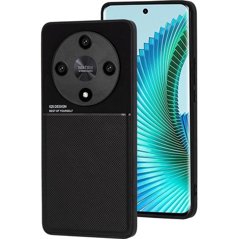 Custodia per Honor Magic 6 Lite 5G, con piastra di supporto magnetica, nera (1/5)