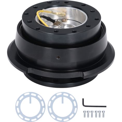 Adaptateur universel 6 trous, moyeu métal à dégagement rapide, pour modification volant auto (1/5)