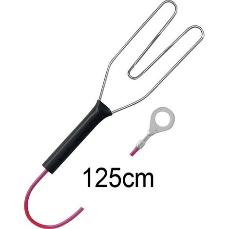 Cavo di connessione per recinti elettrici in acciaio inox 125 cm