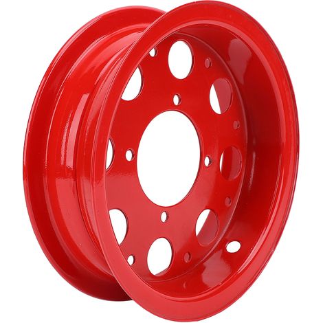 Zweiteilige, polierte rote Aluminium-Felgen für Vorder- und Hinterrad von Monkey Gorilla Z50A, Z50, Z50J und Z50R (1/5)