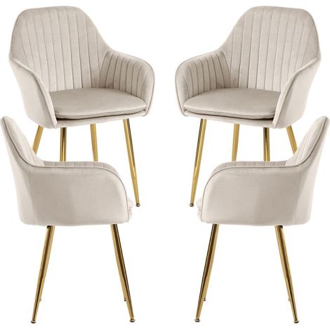 Packs Sillas Comedor - Pack 4 Sillas Chic Golden - Beige (1/5)