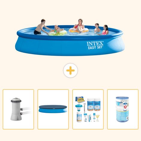 Intex Piscine Easy Set Ronde - 457x84 cm - 5-pièces S208 (1/5)