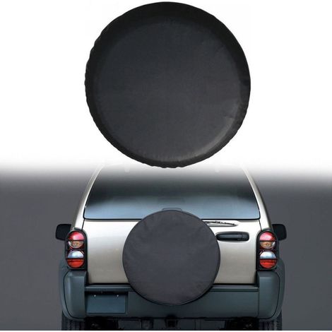 Housse de Roue de Secours Noire pour Auto Voiture, Housses de Pneus Voiture Sac à Pneu pour Pneu de 70 à 75 cm de diamètre. (1/5)