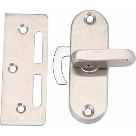90 degrés flip en acier inoxydable porte coulissante serrure loquet came serrure boucle de porte incurvée (1/5)