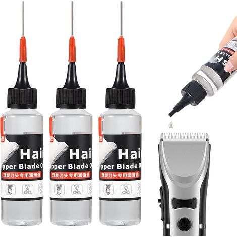 3 Pieces Hair Trimmer Oil, 180ml Lubricant for Hair Clippers, Anti-Rust Lubricant Oils, Precision Mechanics Oil, Cutting Oils, For Hair Clippers (1/5)
