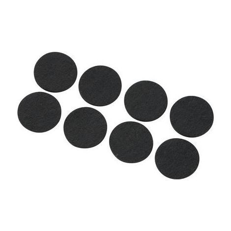 N/A TRU COMPONENTS FP2503WT 540874 autocollant, rond noir (Ø x H) 25 mm x 3 mm 8 pc(s) (1/2)