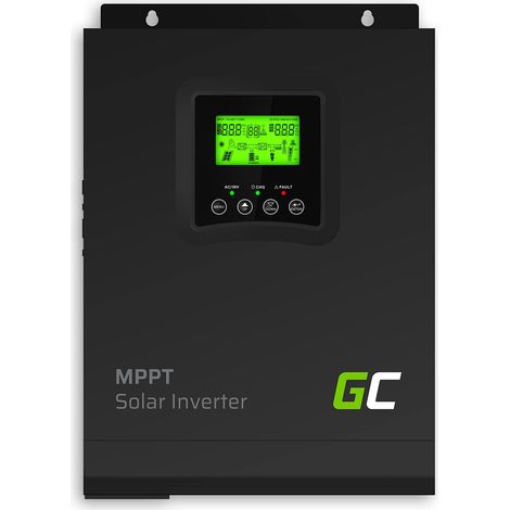 Green Cell® 1000W/2000W 1kW 12V 220V/230V Onda Pura Solar Inverter con regolatore di carica MPPT Invertitore di Tensione Fotovoltaicoper Convertitore di Potenza, Trasformatore sinusoidale Pura (1/5)