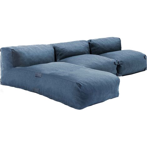 Salon de jardin modulable 3 places bleu pacific - Mixi