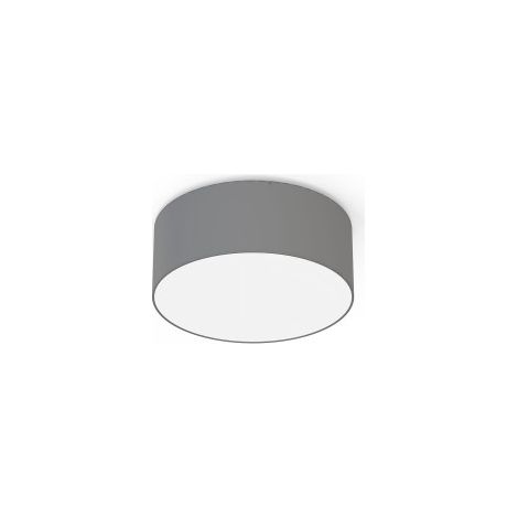 Plafonnier tissu Nowodvorski Cameron gris Ø35 2xE27
