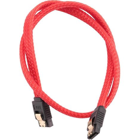 Câble de données SATA 3.0 III SATA3 7 broches 6 Gb/s pour SSD (rouge) - 50 cm (1/5)