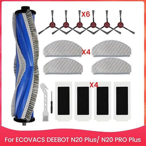 Filtre pour aspirateur brosse pour aspirateur Filtre de brosse pour aspirateur filtre de Accessoires N20 Plus/ Robot Aspirateur pièce détachée Main Side Brosse Filtre Mops (1/5)