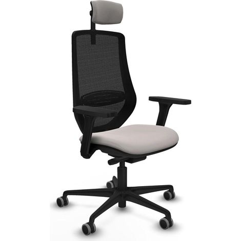 piqueras-y-crespo Mardos Silla de oficina blanca ergonómica