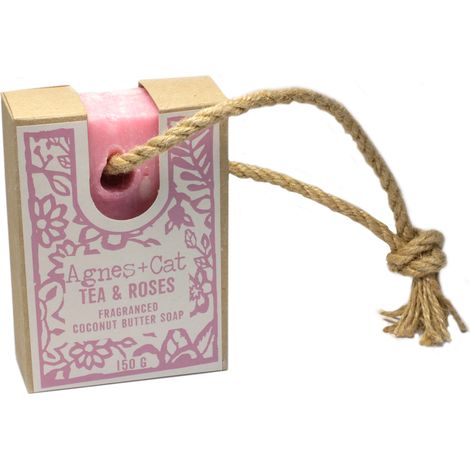 Savon Sur Corde - THÉ & ROSES- Vendu par 1